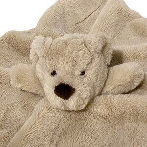 Mud Pie Bear Plush Lovey Security Blanket Baby Soother Bedtime Travel Stuffed An